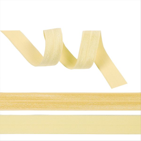 Резинка бельевая (окантовочная) блестящая 15.0 мм / 50 метров, F104 молочный