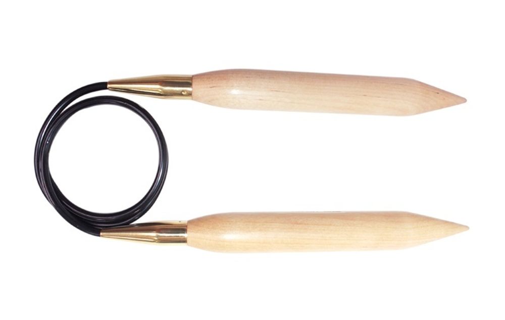Спицы круговые Knit Pro Jumbo Birch 35 мм / 100 см, береза, натуральный, 35804