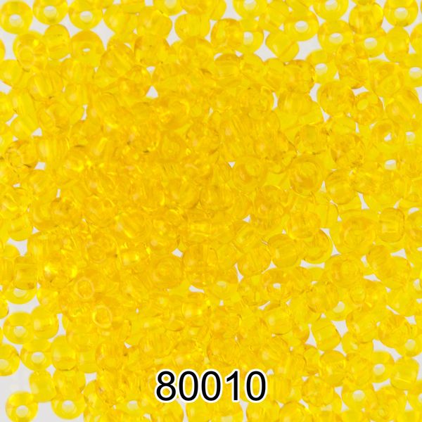 Бисер Preciosa 10/0 (2.3 мм), 500 г, 80010 (Ф126) желтый
