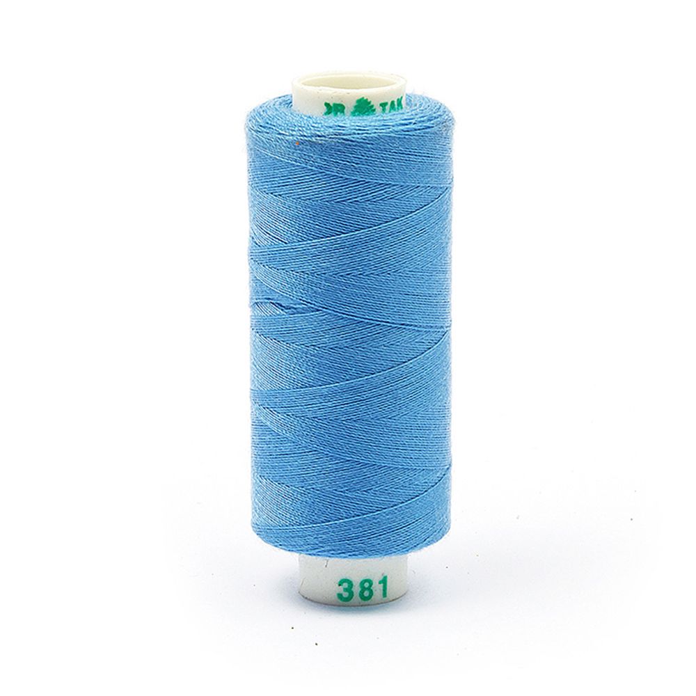 Нитки швейные бытовые Dor Tak 40/2, 366 м / 10 кат., 381 голубой