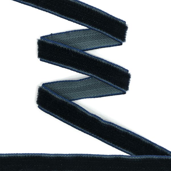 Лента бархатная (тесьма) 10.0 мм / 10±0.5 метров, рис. 8508, 56 т.синий, С3574Г17