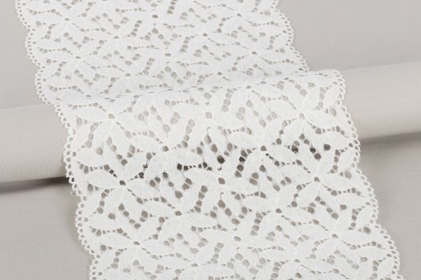 Кружево бельевое эластичное 160 мм / 20 м, Турция, айвори, Blitz BLST-10