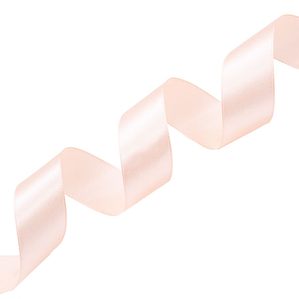 Лента атласная 1-сторонняя 25.0 мм / 22.86±1 метров, 006 светлый персик, Globus