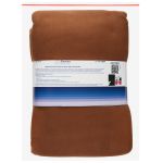 Флис 2-сторонний 280 г/м², 150х160±5 см, коричневый/brown, Gamma FG-005N