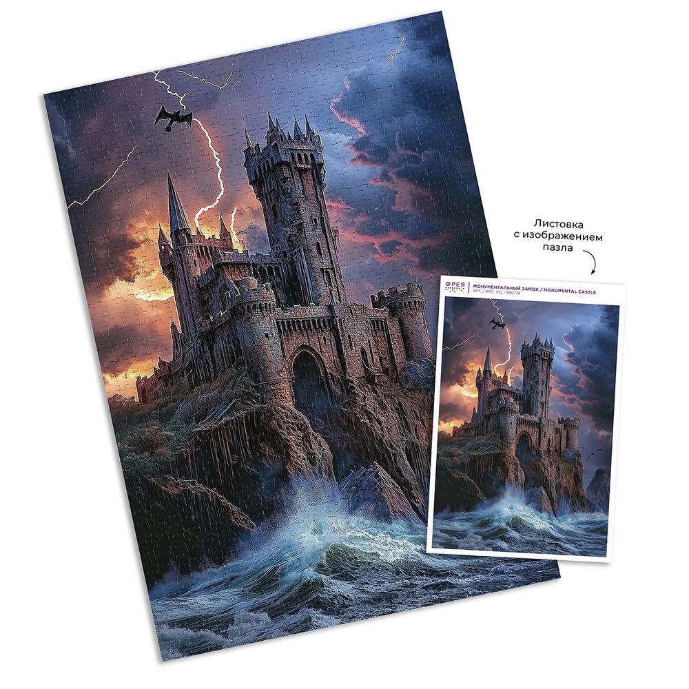 Пазл 1500 элементов, PZL-1500/38 Монументальный замок, Фрея