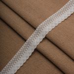 Кружево эластичное (стрейч) 25 мм / 22.86 метра, белый, 3AR2762