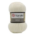 Пряжа YarnArt (ЯрнАрт) Gold / уп.5 мот. по 100 г, 400м, 13284 9525 молочный
