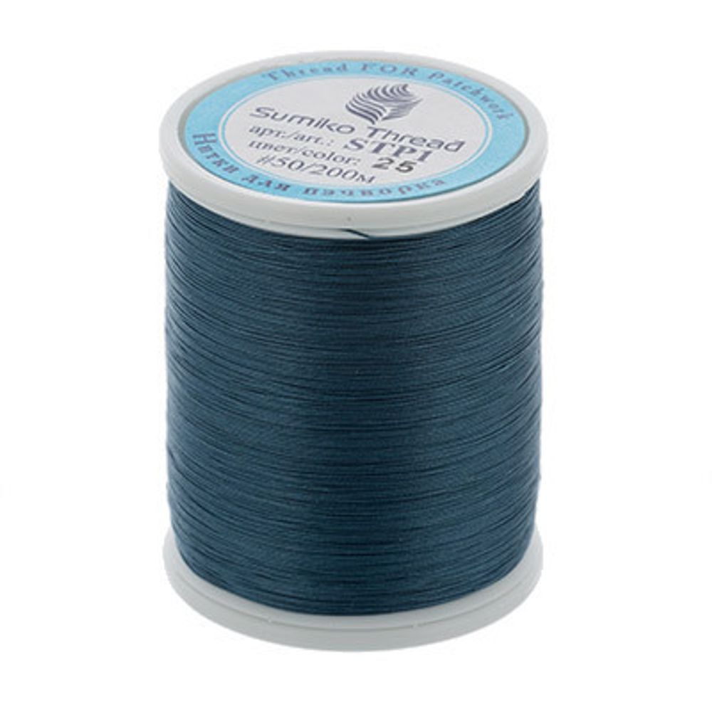 Нитки для пэчворка SumikoThread 200 м, (219 ярд), 25 гр.бирюзовый