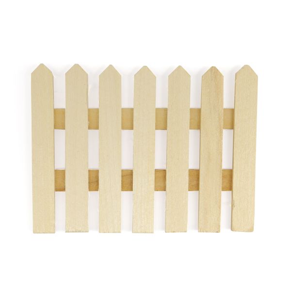Заготовка из дерева Забор, 6,2х9х0,6см, уп.1 шт