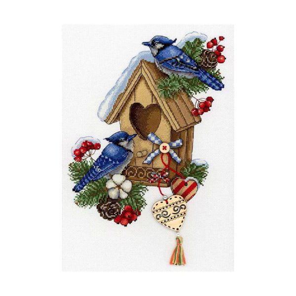 Набор для вышивания нитками МП Студия, Новоселье 30х20 см