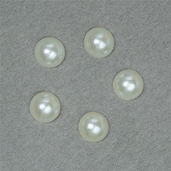 Полужемчужины перламутр 6 мм цв.43 молочный уп.500г (6900 шт)