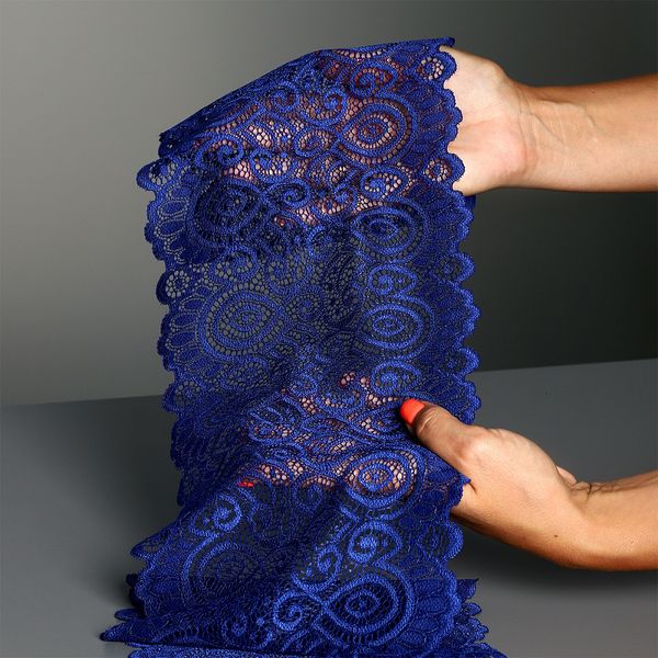 Кружево бельевое эластичное 180 мм / 3 м, TBY.L1351, цв.L1832 синий, Kruzhevo