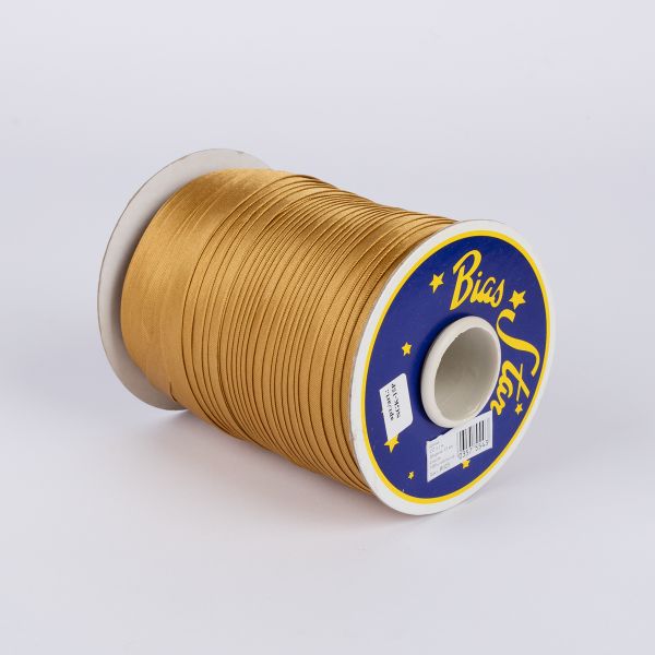 Косая бейка атласная 15 мм / 132±1 метра, В023 оливковый, NGK-15P