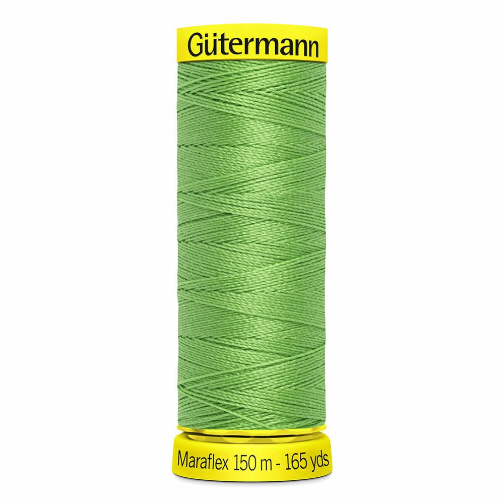 Нитки для трикотажа Gutermann Maraflex, 150м, 154 средне-салатный, 5 катушек