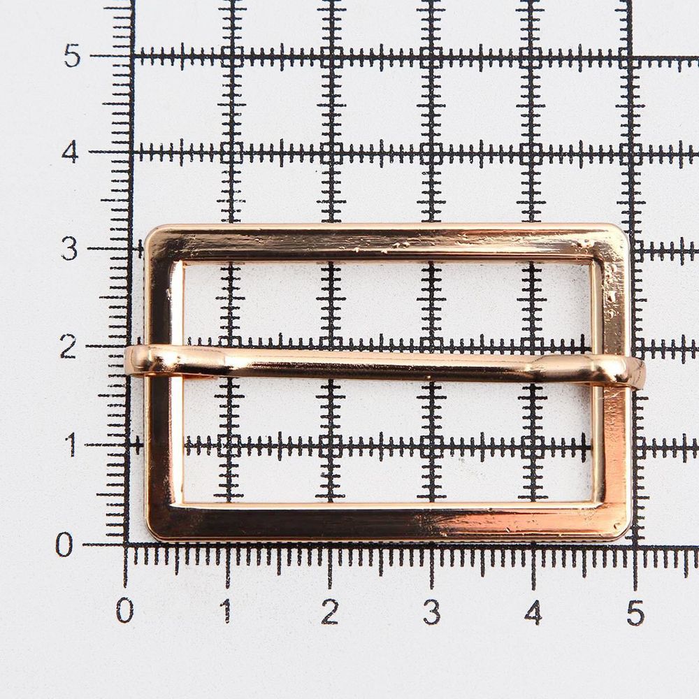 Рамка регулировочная металл литая с подвижной планкой 40 мм /48х31 мм, ⌀4 мм/, золото цв.02, 4 шт