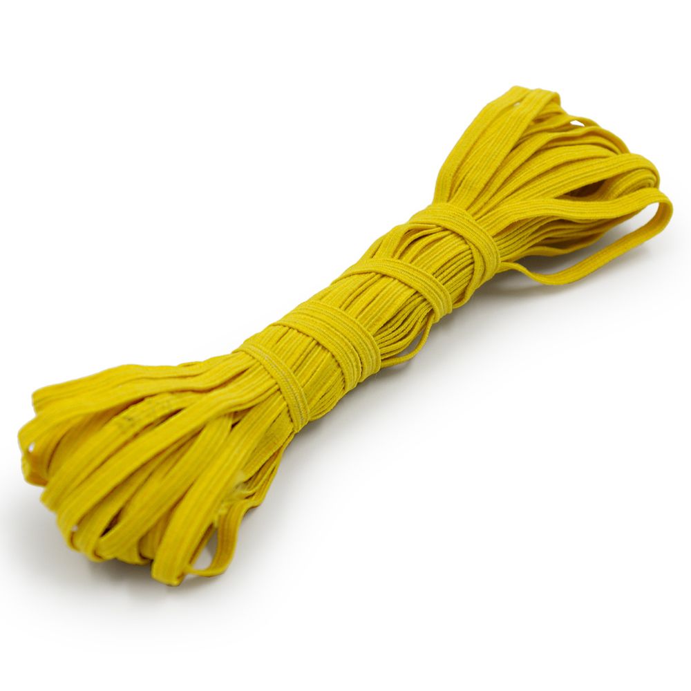 Резинка бельевая (стандартная) 4.0 мм / 10 метров, р.9074, желтый, С3560Г17