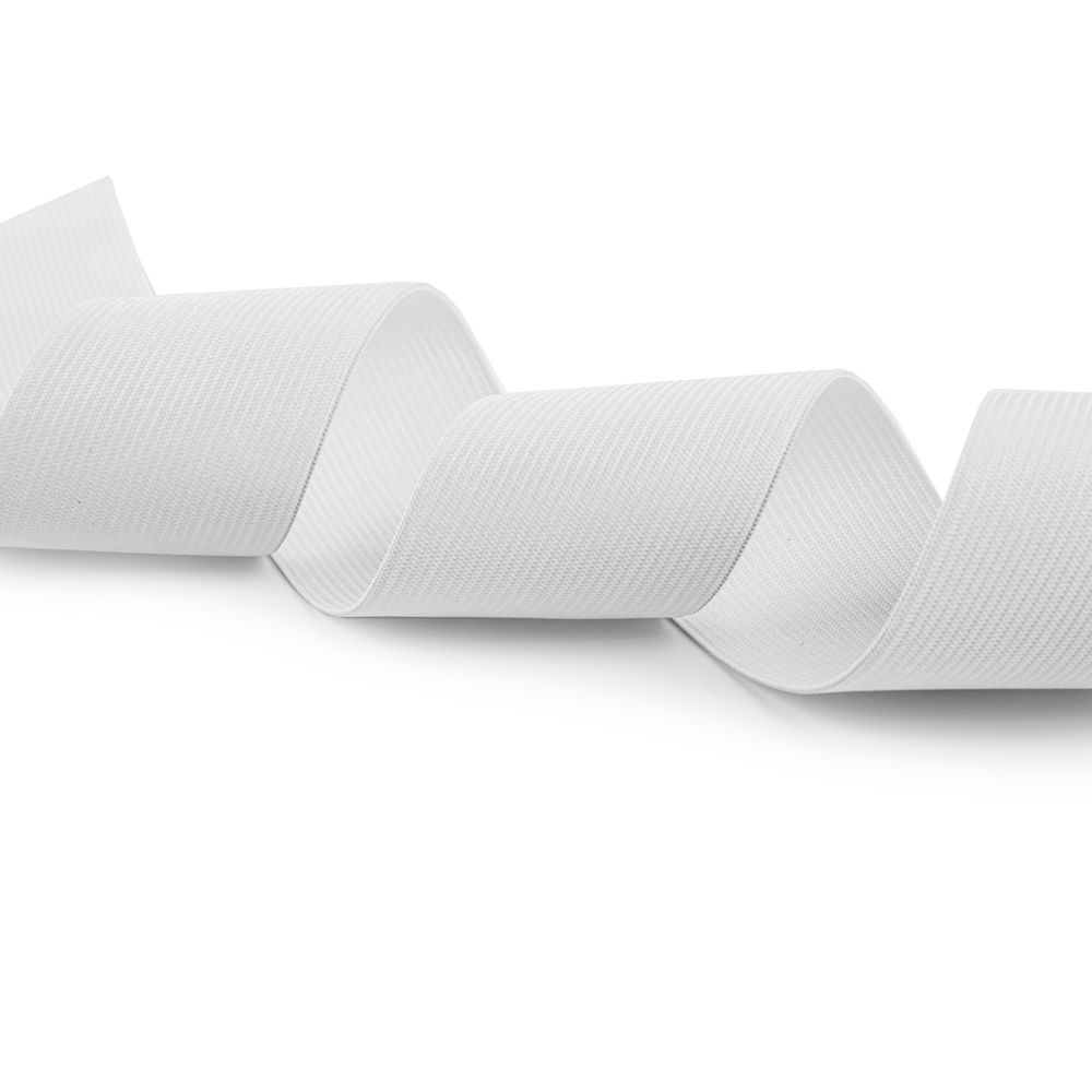 Резинка вязаная 50.0 мм / 5х1 метра, белый, Gamma 0050 Б