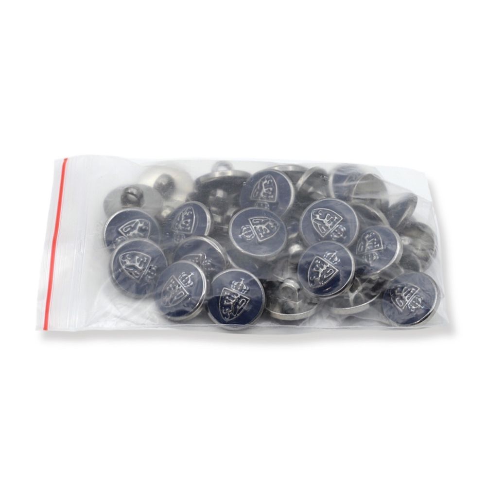 Пуговицы на ножке 28L (18мм), пластик (n.blue (синий/черный никель)), 36 шт, PS39