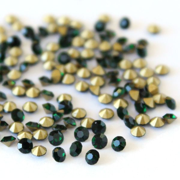 Стразы конусовидные риволи 2,5мм, ss8, 432 штук (стекло) (205)