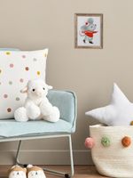 Набор для вышивания нитками Klart 8-558, Мышка на катке, 11х14 см