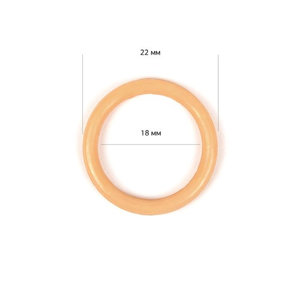 Кольца для бюстгальтера пластик ⌀20.0 мм, бежевый, 100 шт