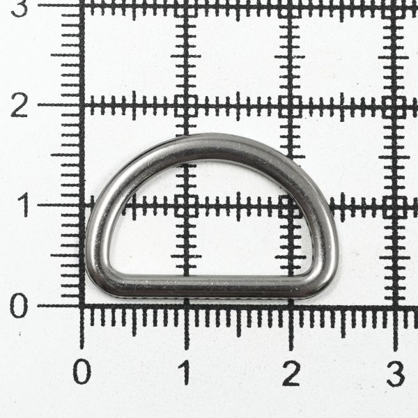 Полукольцо литое металл внутр. 20 мм (внешн. 25х17 мм), 4 шт, цинк, цв. матовое серебро, Prym
