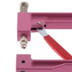 Ручной пресс для установки бусин на шипах с насадками 4, 5, 6, 8, 10 мм, New Star, розовый