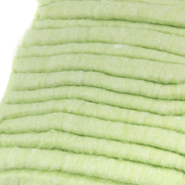 Вата хлопковая зигзаг 100±10 г, №03 зеленый, Warmtex VHZ-100