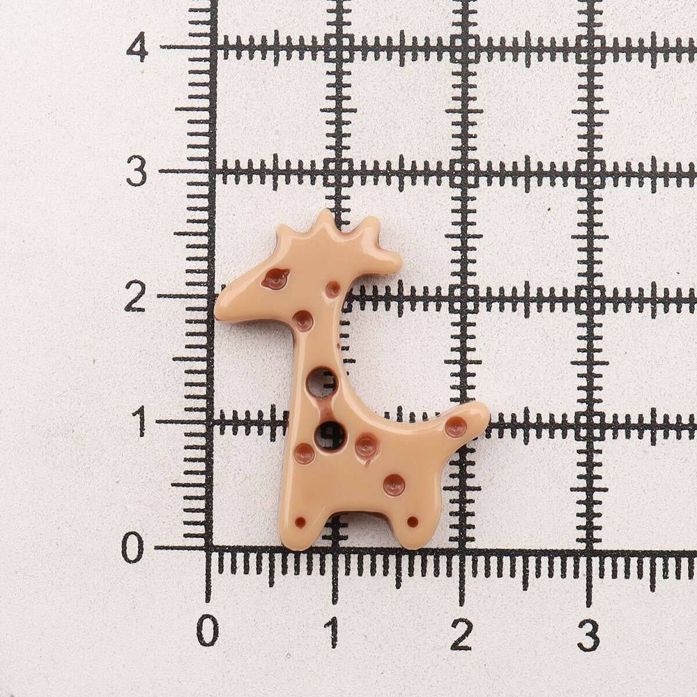 Пуговицы детские Жирафик 44L (28мм), пластик (песочный), 50 шт, Б30(3.02-1316-28)