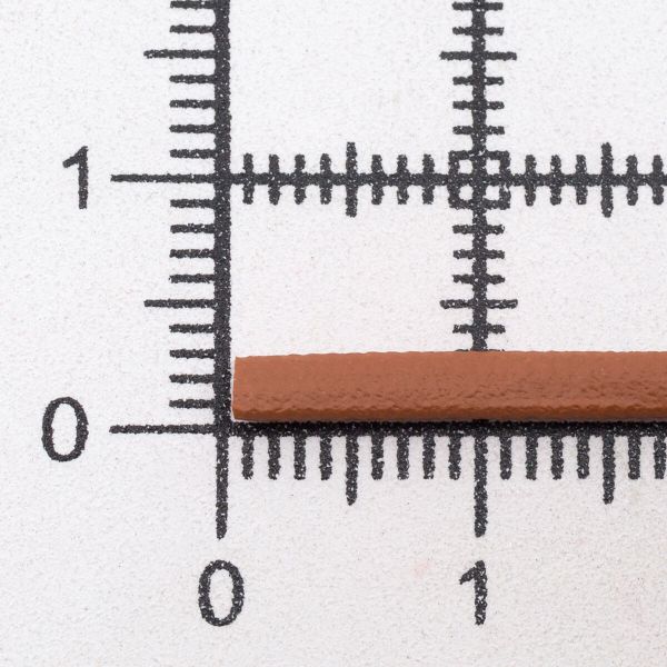 Шнур кожа искусственная ⌀2.5 мм / 100 метров, матовый, коричневый