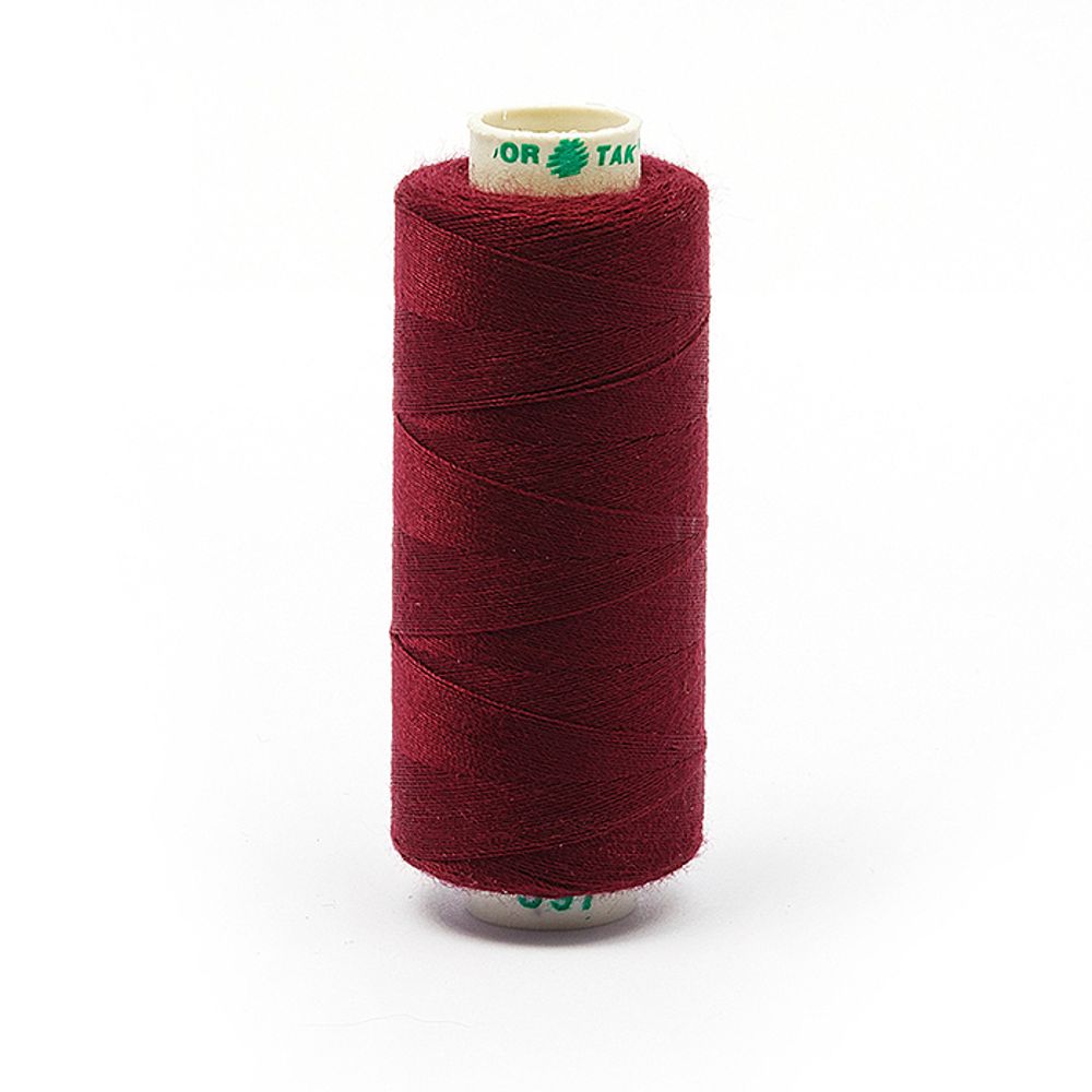 Нитки швейные бытовые Dor Tak 40/2, 366 м / 10 кат., 597 бордовый