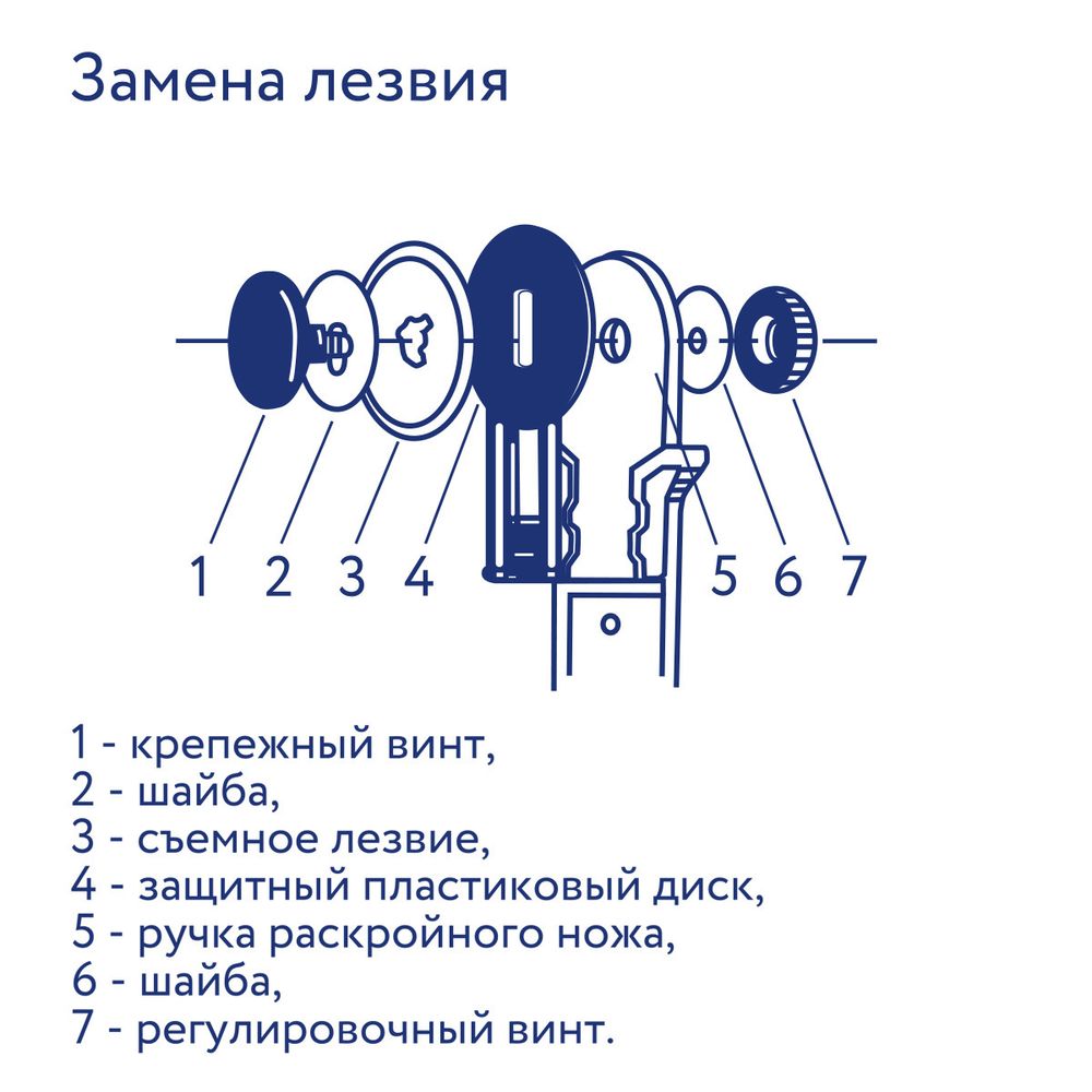 Нож раскройный Gamma DK-045, ⌀45 мм