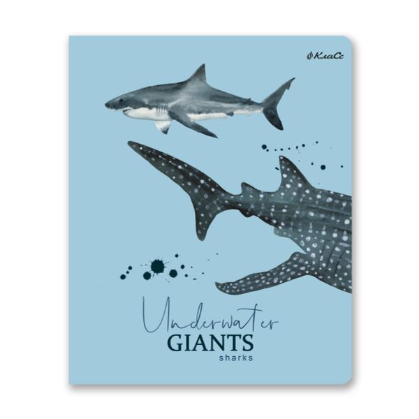 Тетрадь ученическая общая, софт тач, A5+ 96 л. на скобе, белизна 100%, 5 шт, клетка, 000352 Подводная одиссея, Светоч 96ТСК5_12_3_1