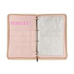 Органайзер для спиц и крючков кожзаменитель 34х21х3 см, 02 розово-золотой, Gamma OGN-03