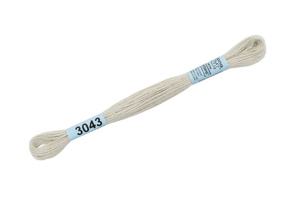 Мулине Gamma 100% хлопок, цв.3043 лен натуральный, 24 мотка по 8 метров