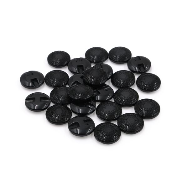 Пуговицы на ножке 32L (20мм) (Black (черный)), 24 шт, 615007-1