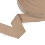 Тесьма (лента) киперная (100 х/б) 40 мм / 50 метров, льняной/linen, Gamma TCT-40