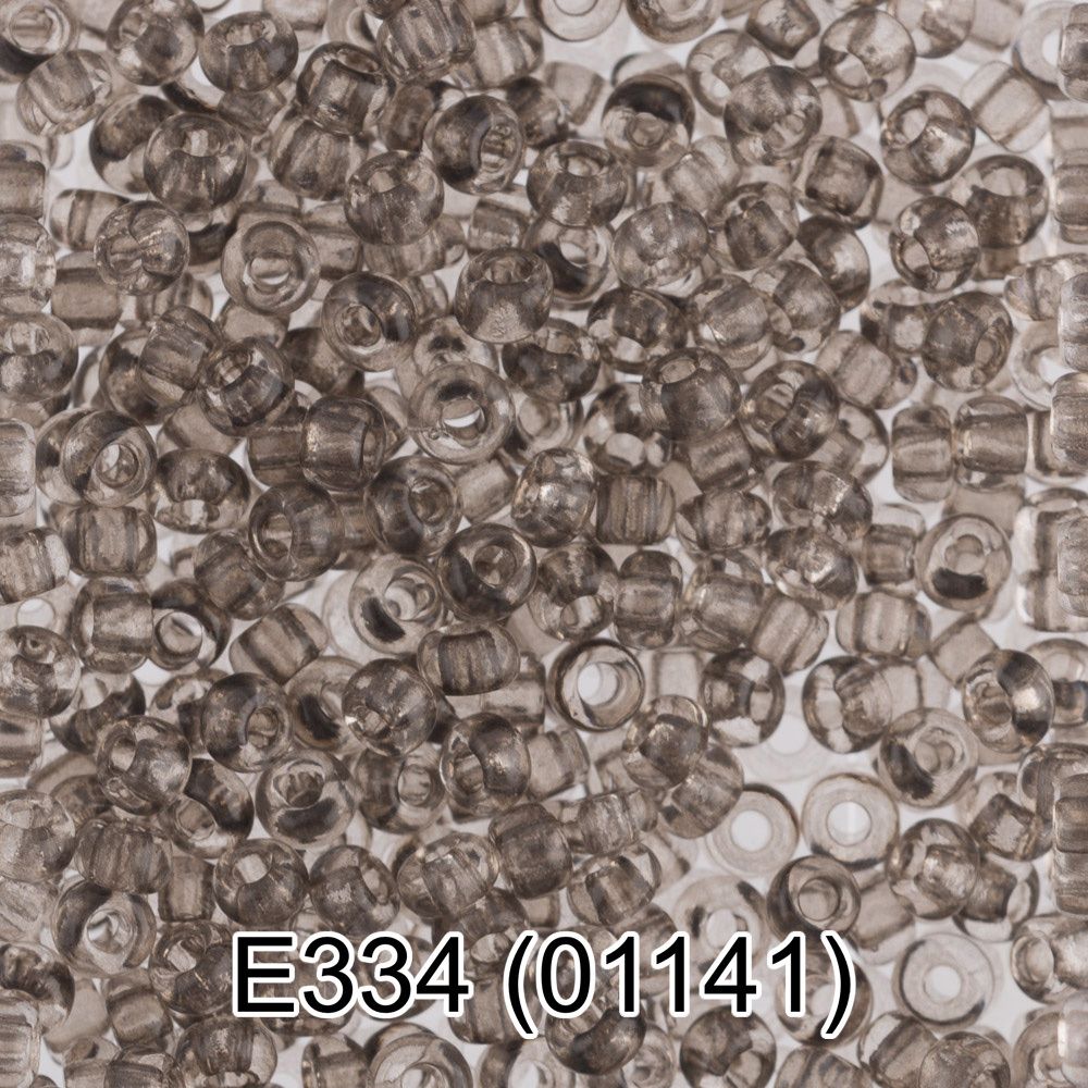 Бисер Gamma 10/0 (2.3 мм), 50 г, E334 т.серый, 01141, круглый 5