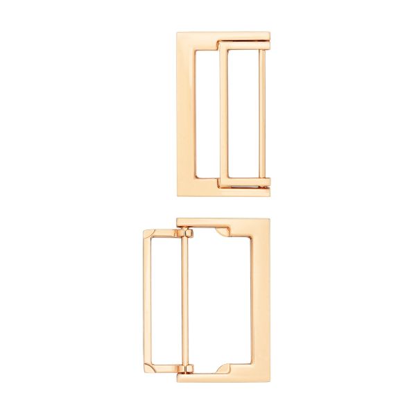 Пряжка прямоугольная 40 мм, металл (Gold Золото), МТ_1871, 6 шт