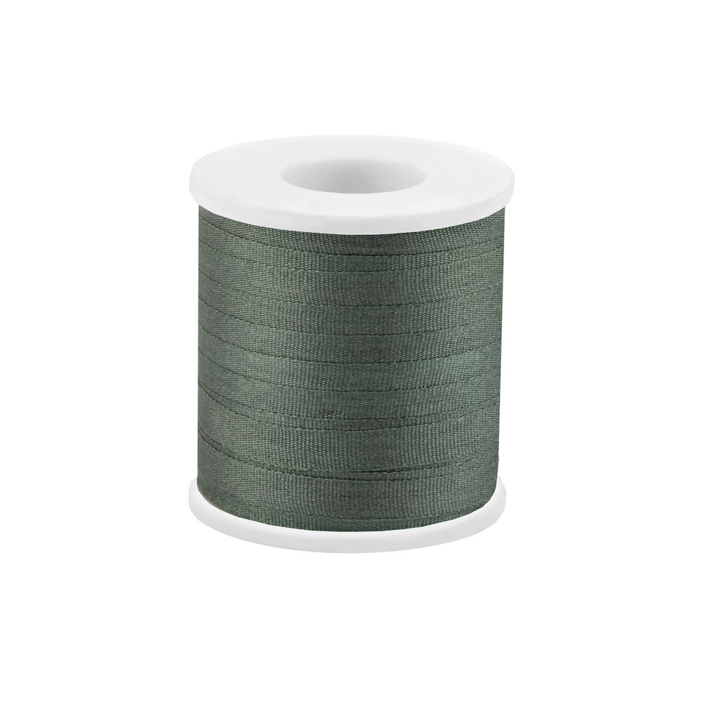 Лента (тесьма) шелковая 4.0 мм / 45.5±0.5 метров, №224 г. зеленый, Gamma SR-4