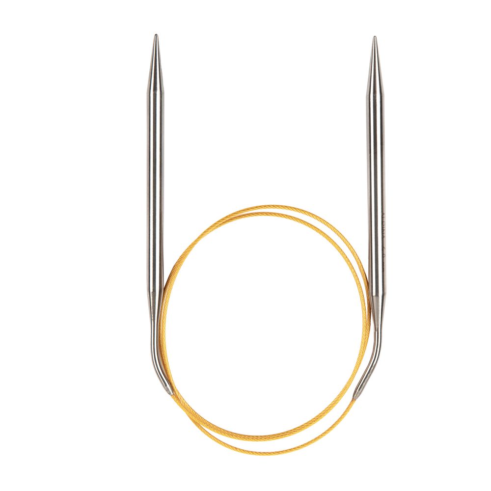 Спицы круговые ⌀6.0 мм, 80 см, с металлическим тросиком, Alpina SIL-80