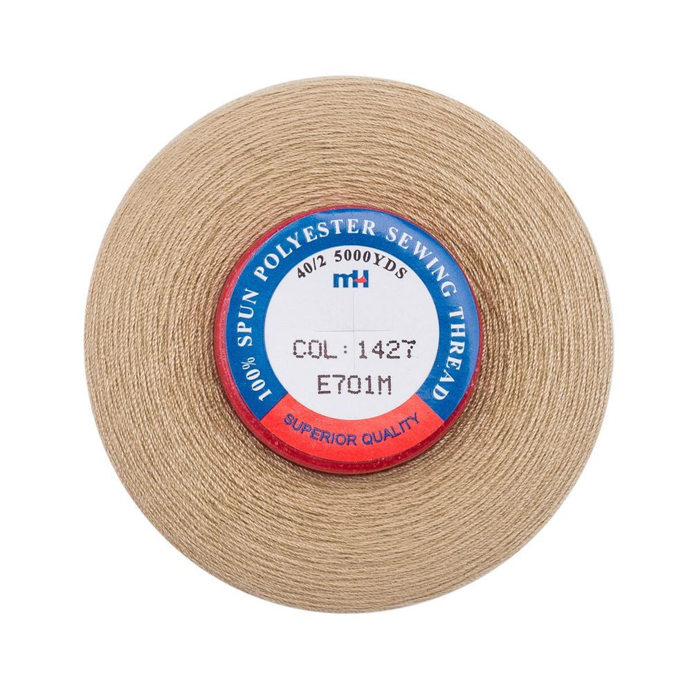 Нитки швейные Euron mH 40/2, 5000 ярд, 1427 бежевый, 1 катушка