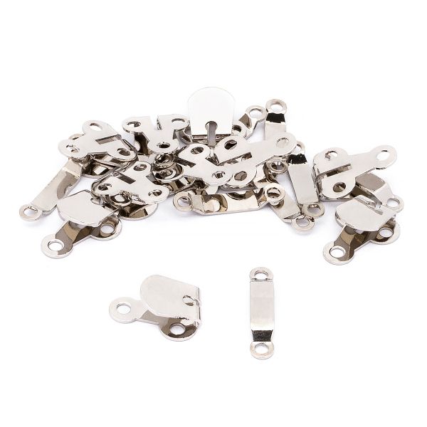 Крючки пришивные 16х21 мм, nickel, 10 шт