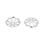 Шапочка для бусин, 12мм 30 шт/упак, Astra&Craft (Никель), 4AR199