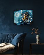 Картина по номерам Фрея, со светодиодами Укротительница волн, 50х40 см