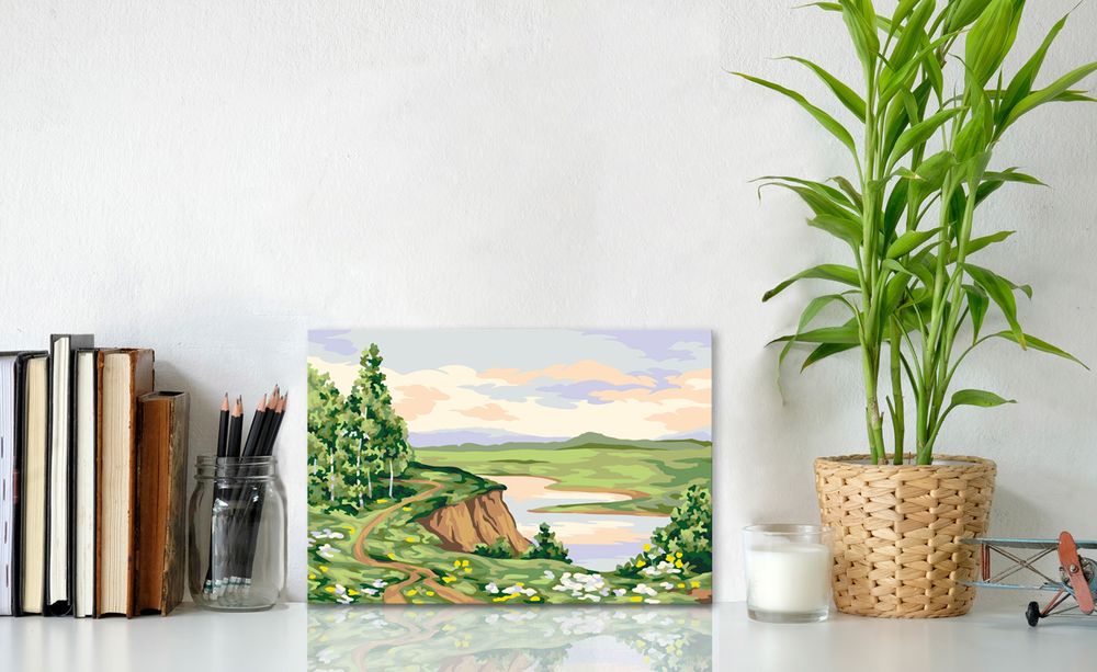 Картина по номерам Фрея, Родные берега, 30х20 см