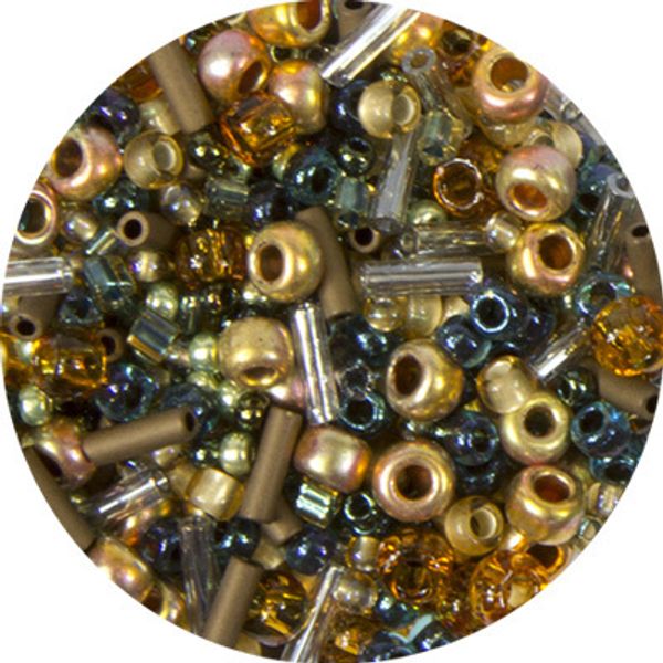 Бисер Toho Mix 7, 500 г, 3220 сине-бронзовый