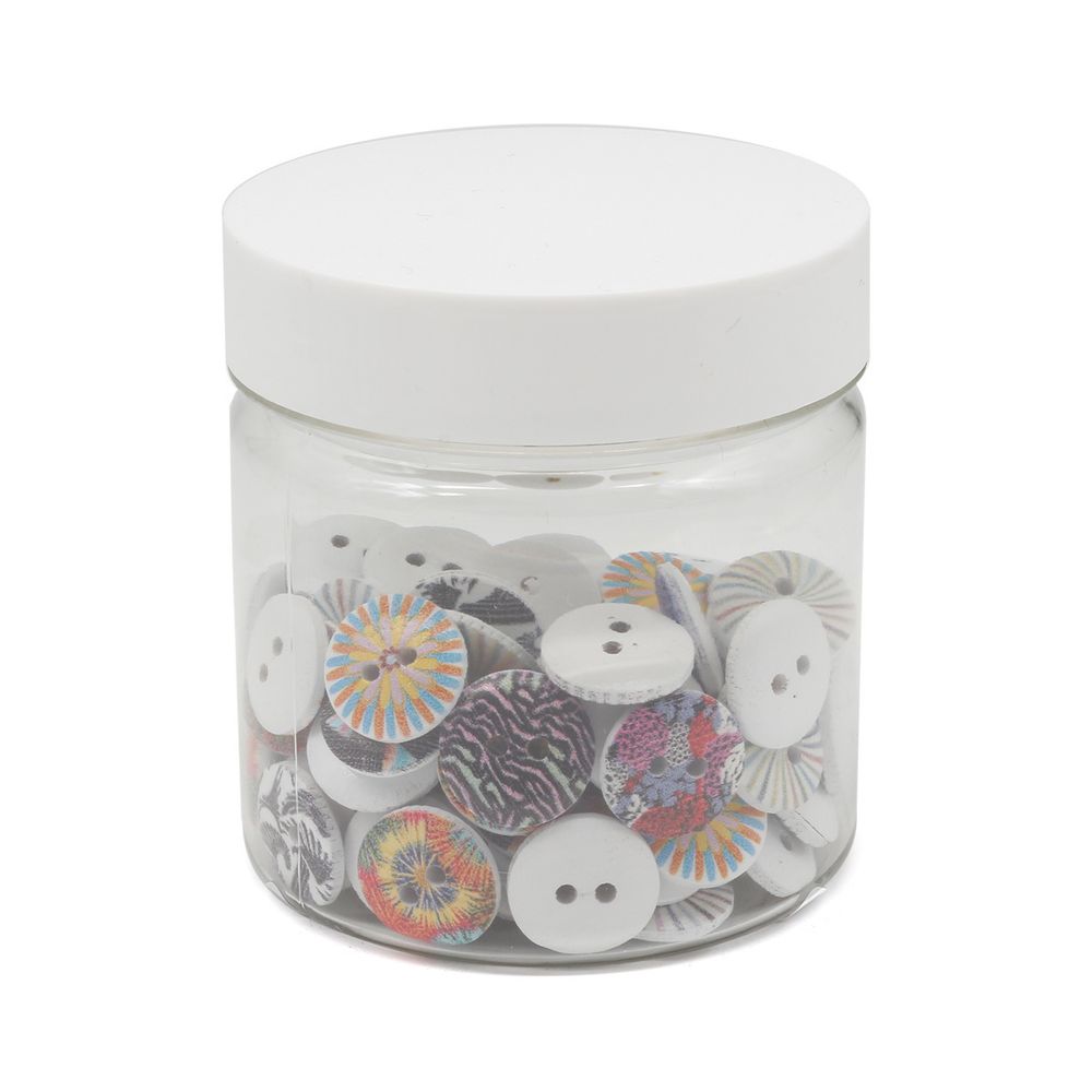 Украшения декоративные пуговицы деревянные Орнаменты №4, 15 мм, 100 шт