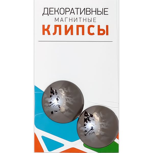 Подхваты шторные магнитные с рисунком ⌀35 мм, 2 шт, 26Г антик, Gamma