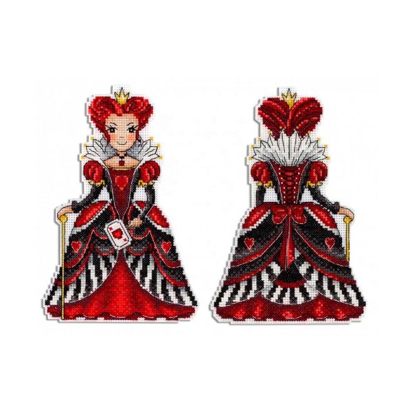 Набор для вышивания нитками МП Студия, Красная королева 19х12см